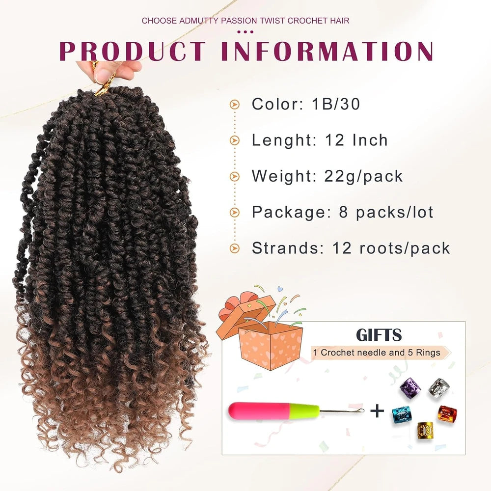 Pre-Looped Passion Twist Crochet Hair