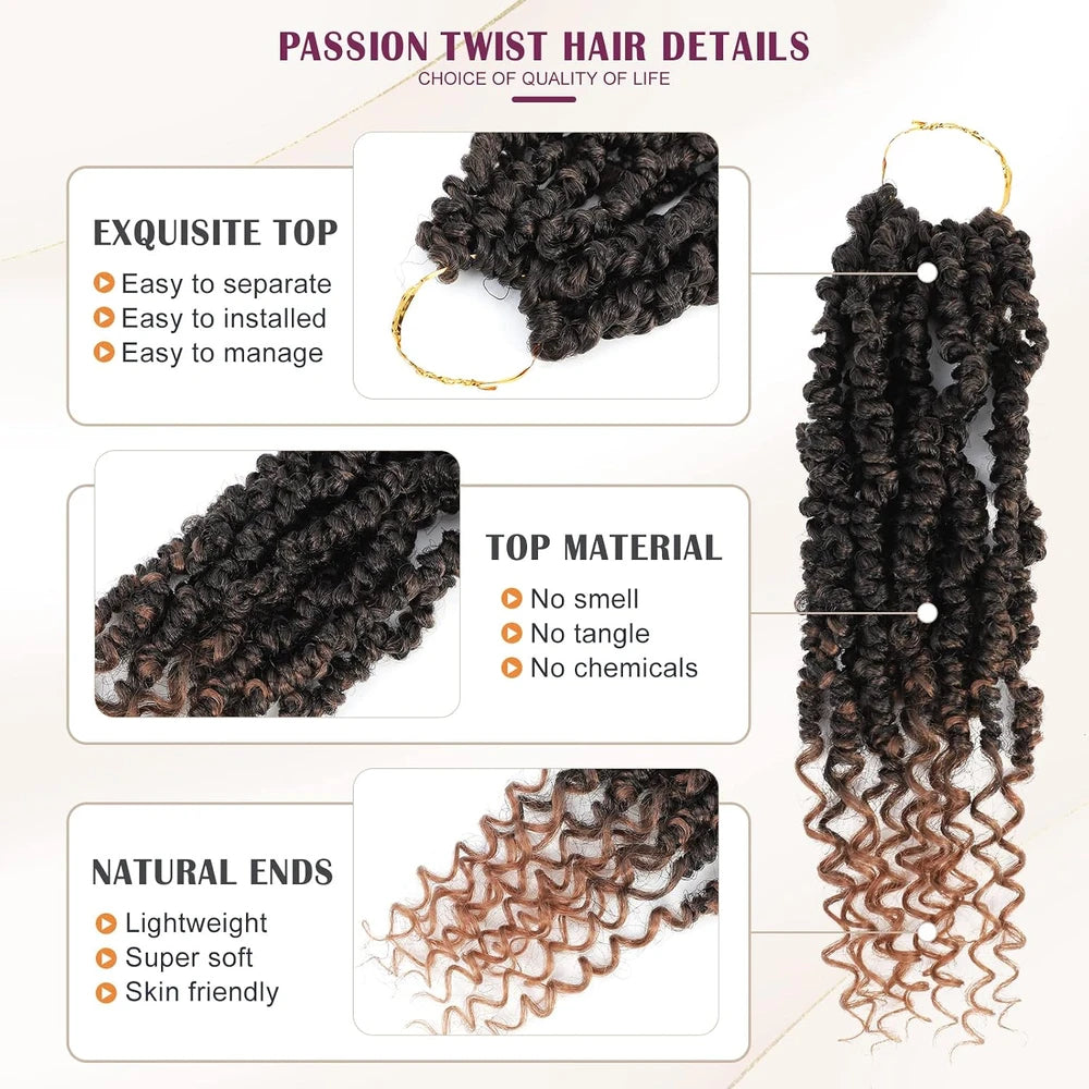 Pre-Looped Passion Twist Crochet Hair