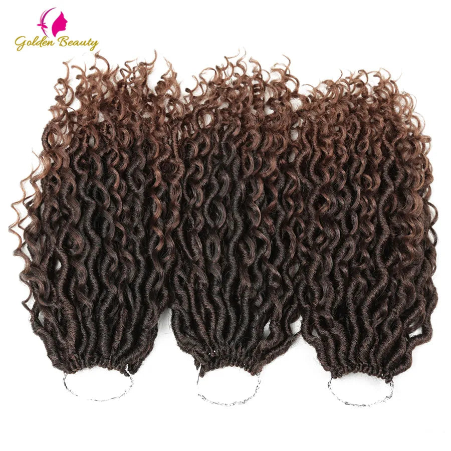 Goddess Locs Synthetic Crochet Hair river locs crochet hair  Locks Crochet hair faux locs fulcrum 14inch 18inch Beauty