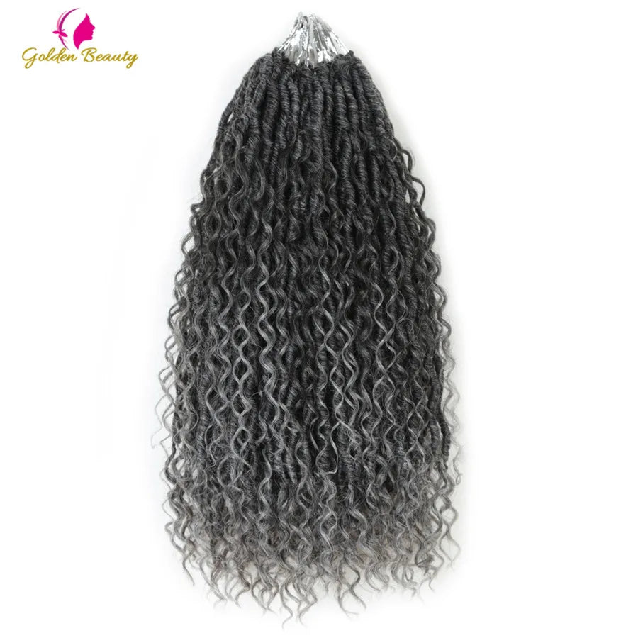 Goddess Locs Synthetic Crochet Hair river locs crochet hair  Locks Crochet hair faux locs fulcrum 14inch 18inch Beauty