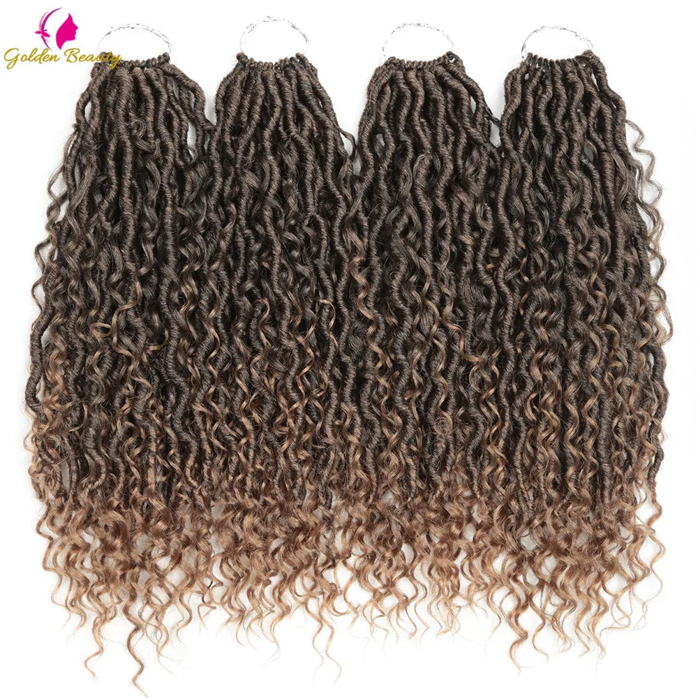Goddess Locs Synthetic Crochet Hair river locs crochet hair  Locks Crochet hair faux locs fulcrum 14inch 18inch Beauty