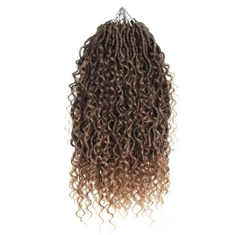 Goddess Locs Synthetic Crochet Hair river locs crochet hair  Locks Crochet hair faux locs fulcrum 14inch 18inch Beauty