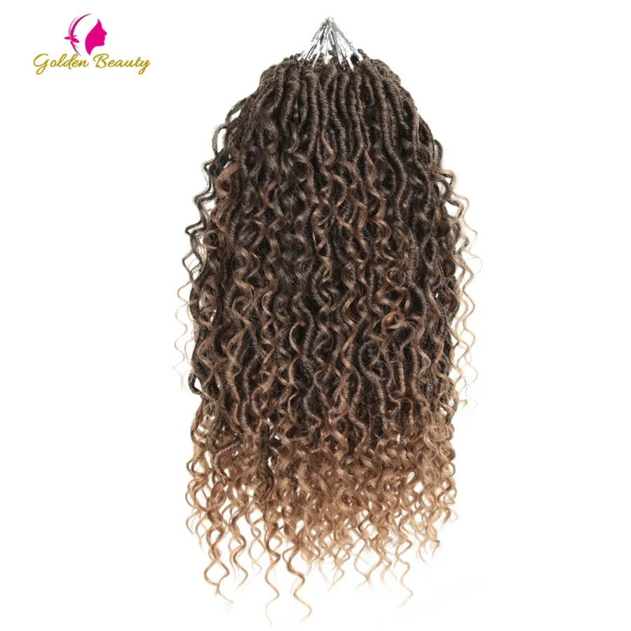 Goddess Locs Synthetic Crochet Hair river locs crochet hair  Locks Crochet hair faux locs fulcrum 14inch 18inch Beauty