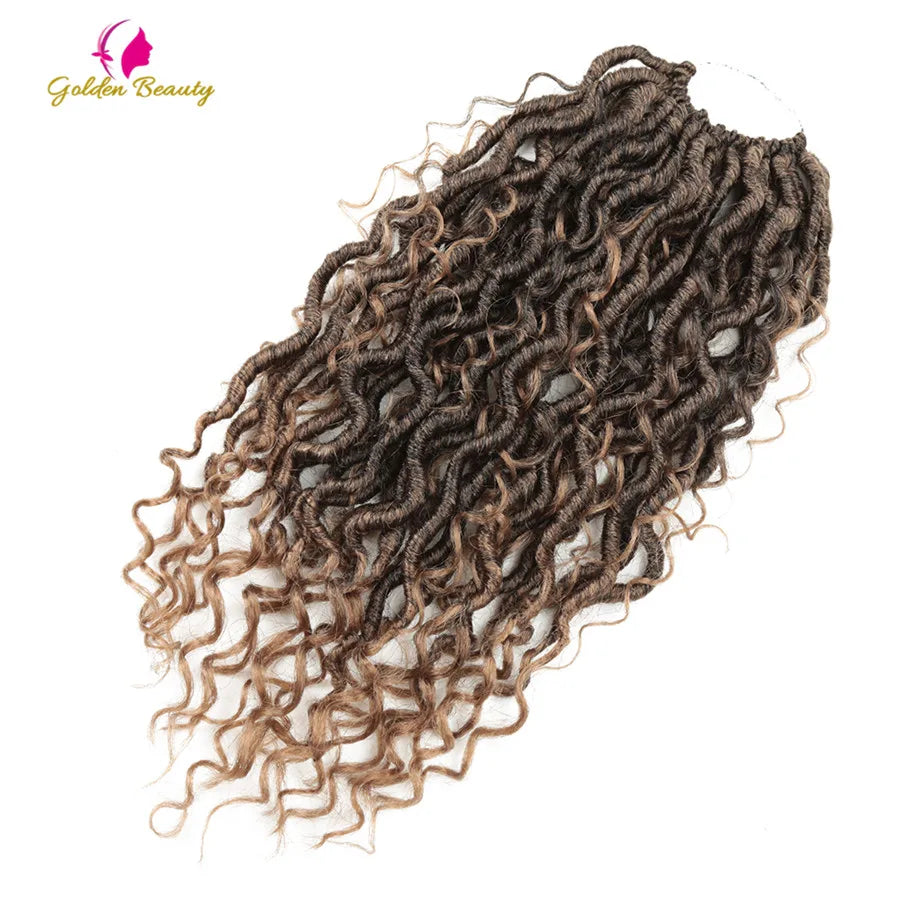 Goddess Locs Synthetic Crochet Hair river locs crochet hair  Locks Crochet hair faux locs fulcrum 14inch 18inch Beauty