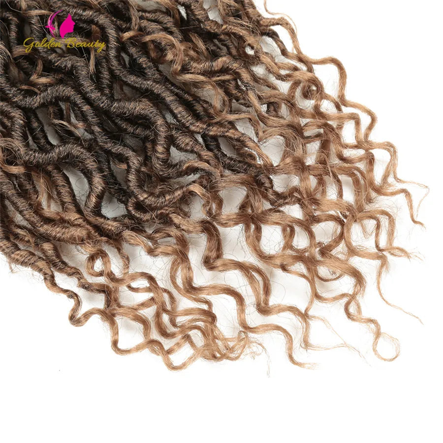 Goddess Locs Synthetic Crochet Hair river locs crochet hair  Locks Crochet hair faux locs fulcrum 14inch 18inch Beauty