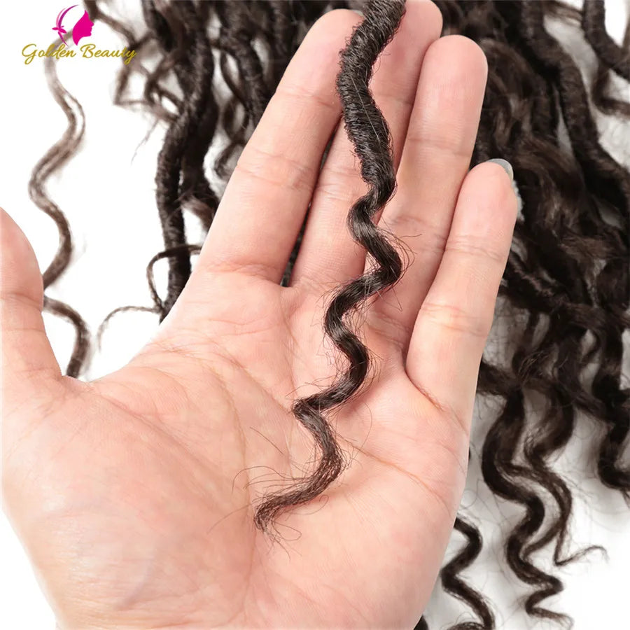 Goddess Locs Synthetic Crochet Hair river locs crochet hair  Locks Crochet hair faux locs fulcrum 14inch 18inch Beauty