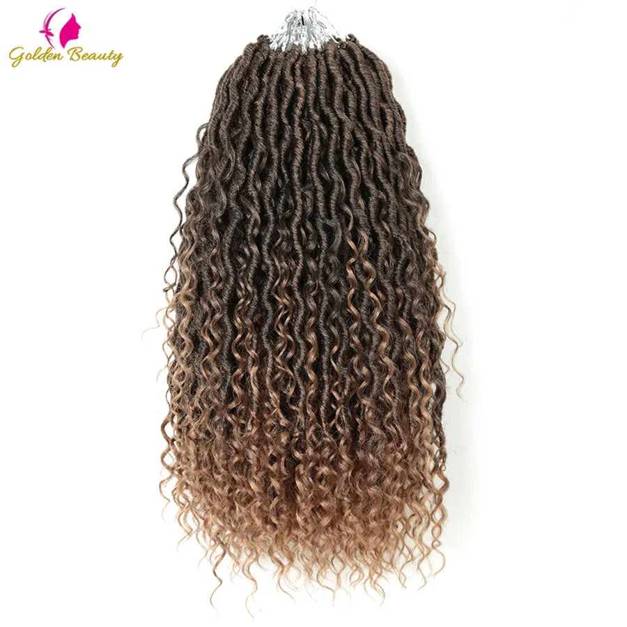 Goddess Locs Synthetic Crochet Hair river locs crochet hair  Locks Crochet hair faux locs fulcrum 14inch 18inch Beauty