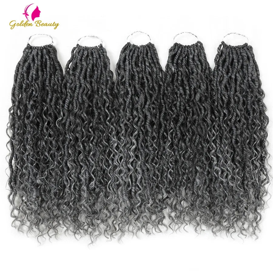 Goddess Locs Synthetic Crochet Hair river locs crochet hair  Locks Crochet hair faux locs fulcrum 14inch 18inch Beauty