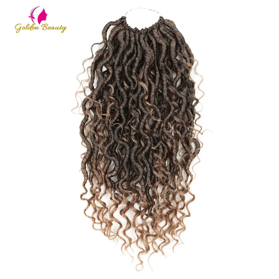 Goddess Locs Synthetic Crochet Hair river locs crochet hair  Locks Crochet hair faux locs fulcrum 14inch 18inch Beauty