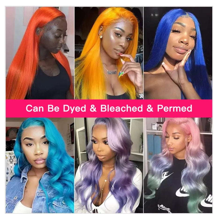 13x4 13x6 360 HD Transparent 613 Lace Frontal Wig Honey Blonde Color Brazilian Raw Body Wave Lace Front Human Hair Wig For Women
