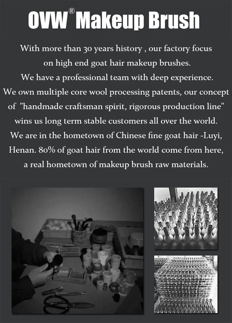 OVW Makeup brushes set professional Goat Hair Makeup Brushes Set Eye Shadow Blending Eyeliner Eyelash Eyebrow Brush For Makeup