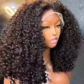Factory Wholesale Pre-Plucked Loose Deep Wave HD Transparent Lace Front Wigs Wear and Go Glueless Human Hair Wigs With Baby Hair
