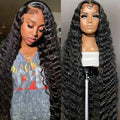 Factory Wholesale Pre-Plucked Loose Deep Wave HD Transparent Lace Front Wigs Wear and Go Glueless Human Hair Wigs With Baby Hair