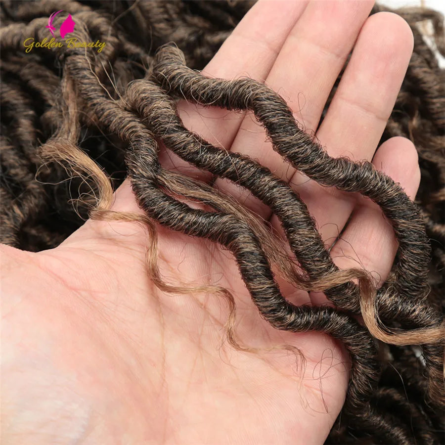 Goddess Locs Synthetic Crochet Hair river locs crochet hair  Locks Crochet hair faux locs fulcrum 14inch 18inch Beauty
