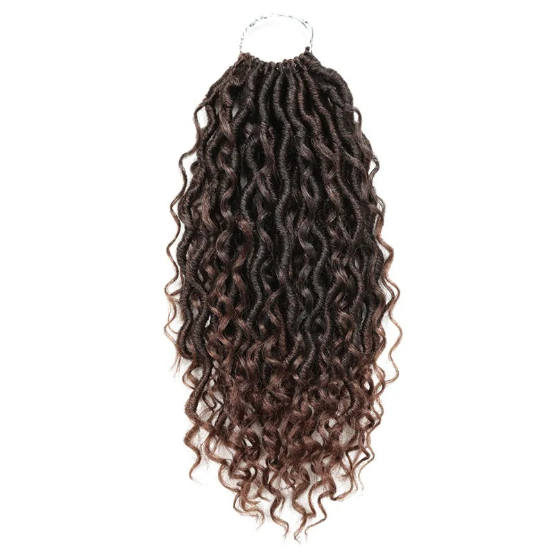 Goddess Locs Synthetic Crochet Hair river locs crochet hair  Locks Crochet hair faux locs fulcrum 14inch 18inch Beauty