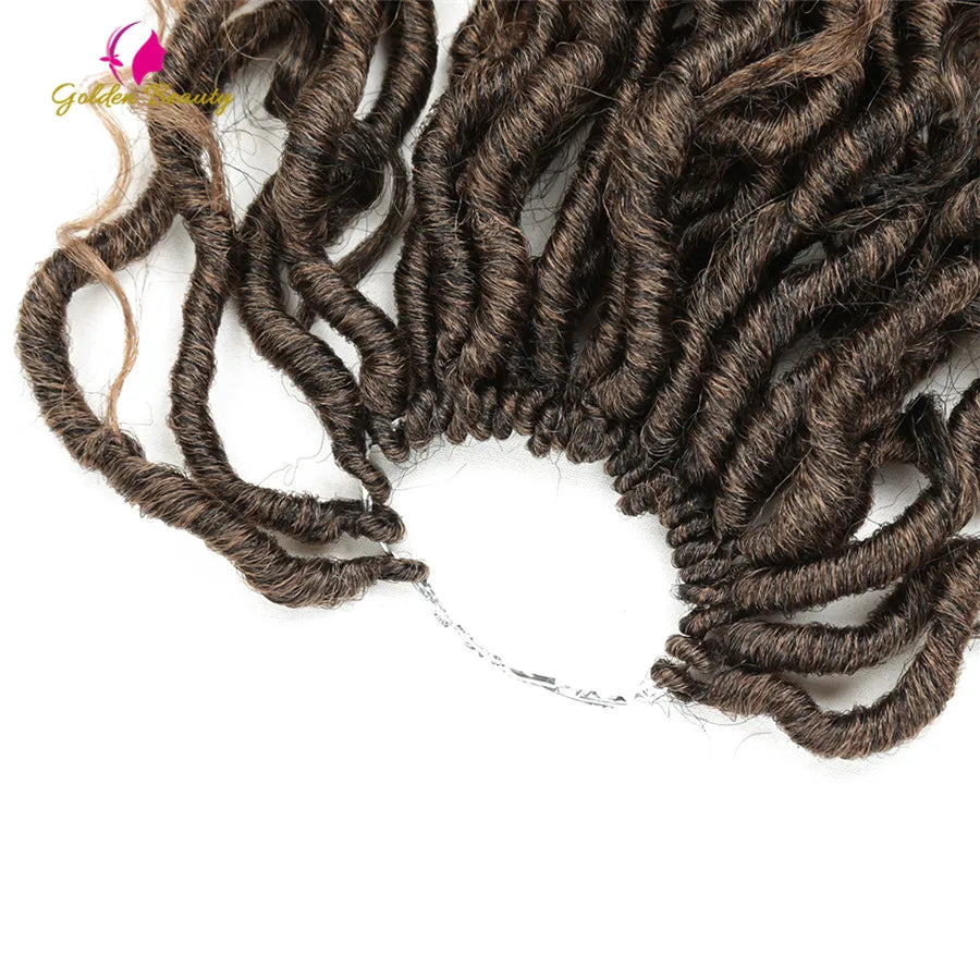 Goddess Locs Synthetic Crochet Hair river locs crochet hair  Locks Crochet hair faux locs fulcrum 14inch 18inch Beauty