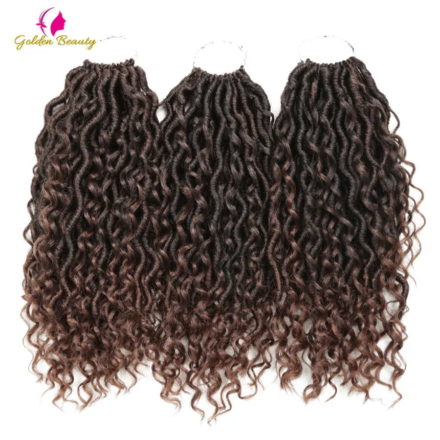 Goddess Locs Synthetic Crochet Hair river locs crochet hair  Locks Crochet hair faux locs fulcrum 14inch 18inch Beauty