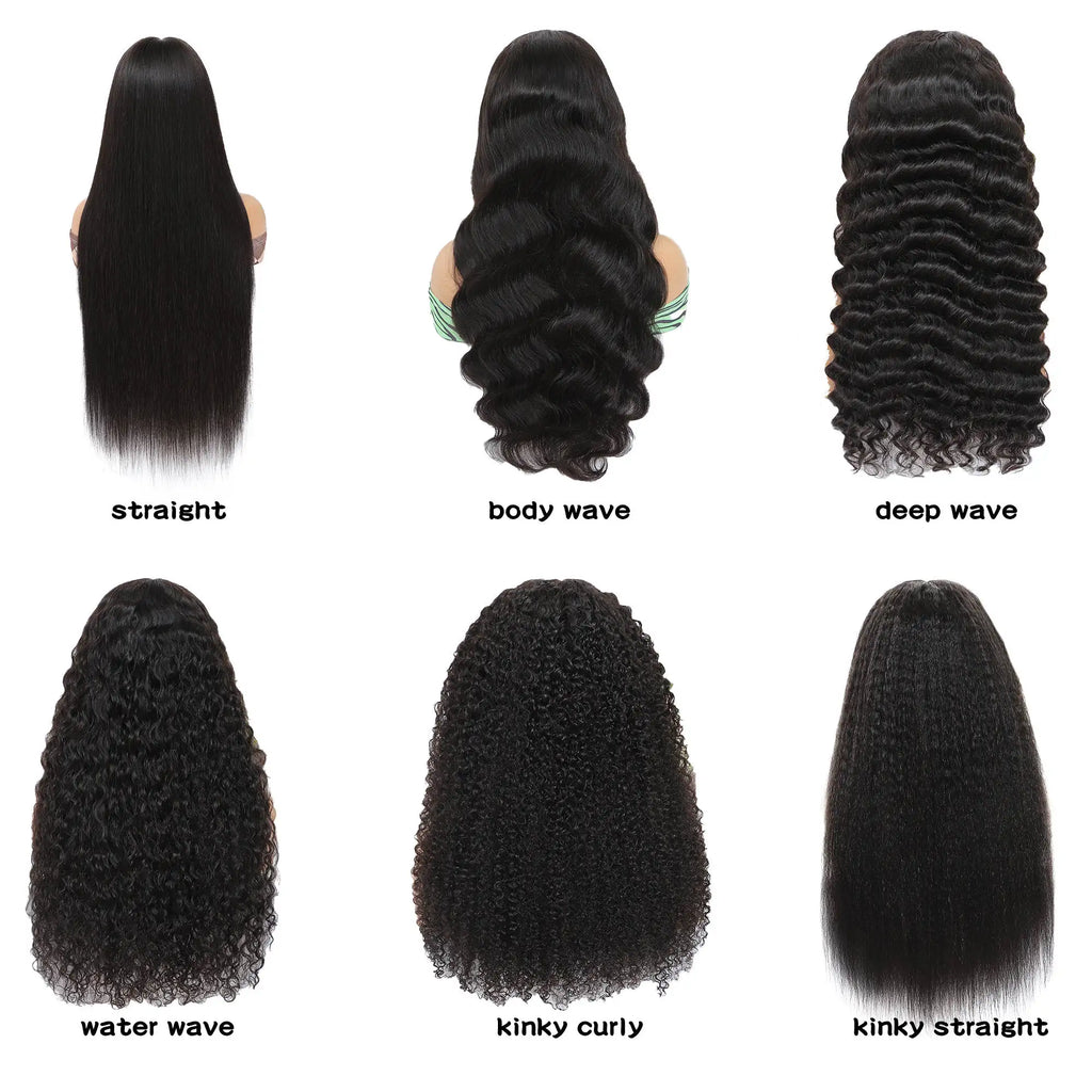 Factory Wholesale Pre-Plucked Loose Deep Wave HD Transparent Lace Front Wigs Wear and Go Glueless Human Hair Wigs With Baby Hair