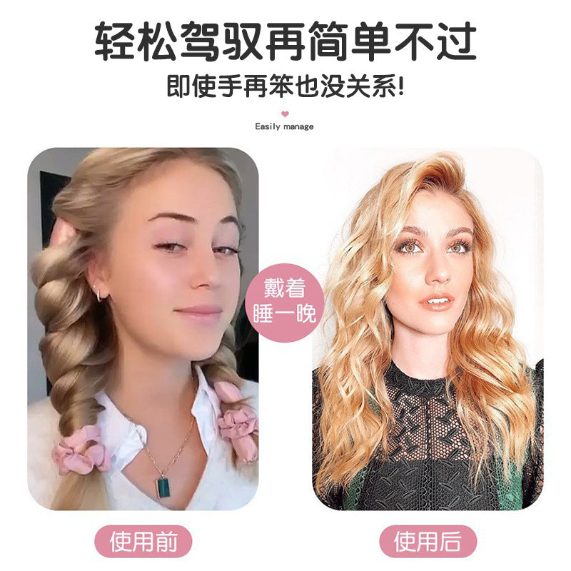No heat curly hair artifact sleep does not hurt the lazy sleep styling sponge curling iron long hair curling artifact