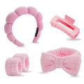 Face Wash Hair Band Five suit Sponge Twist High Cranial Top Head Band Wrist Band Hair Band