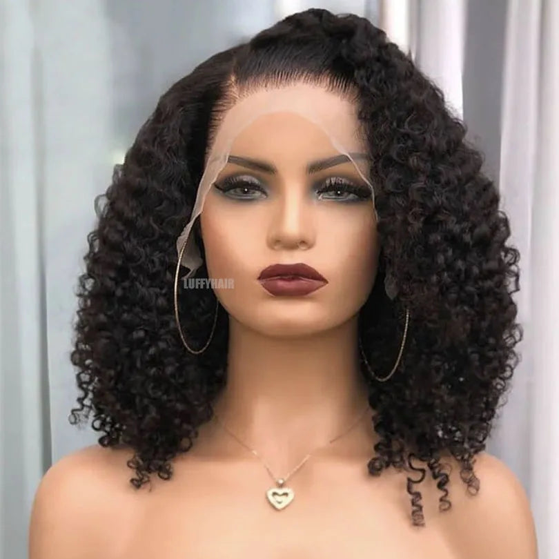 Silk Base Full Lace Wigs with Baby Hair Brazilian Sassy Curly Silk Top Full Lace Human Hair Wigs 16inch 180 Density For Women