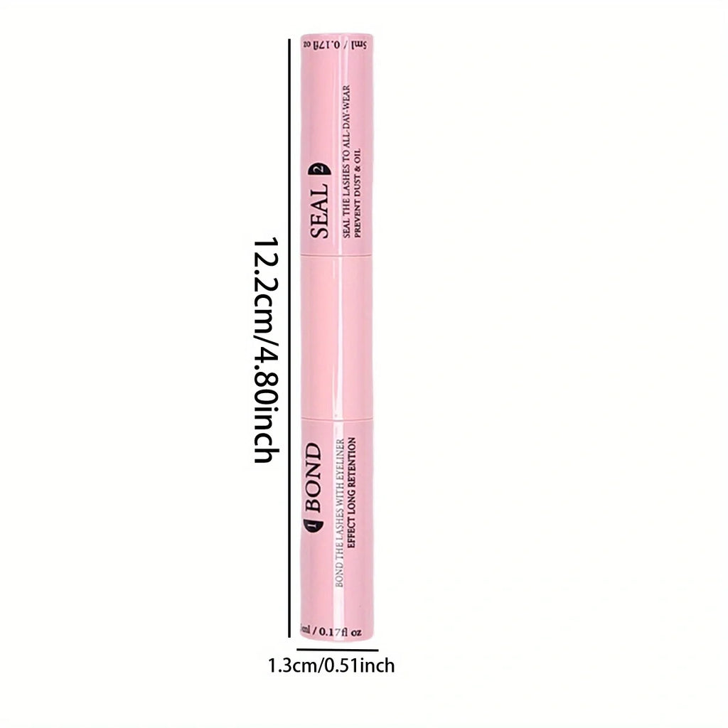 3 Pieces of Adhesive and Sealing Eyelash Glue 2-in-1, Suitable for DIY Group Eyelashes, Household False Eyelash Makeup Tool