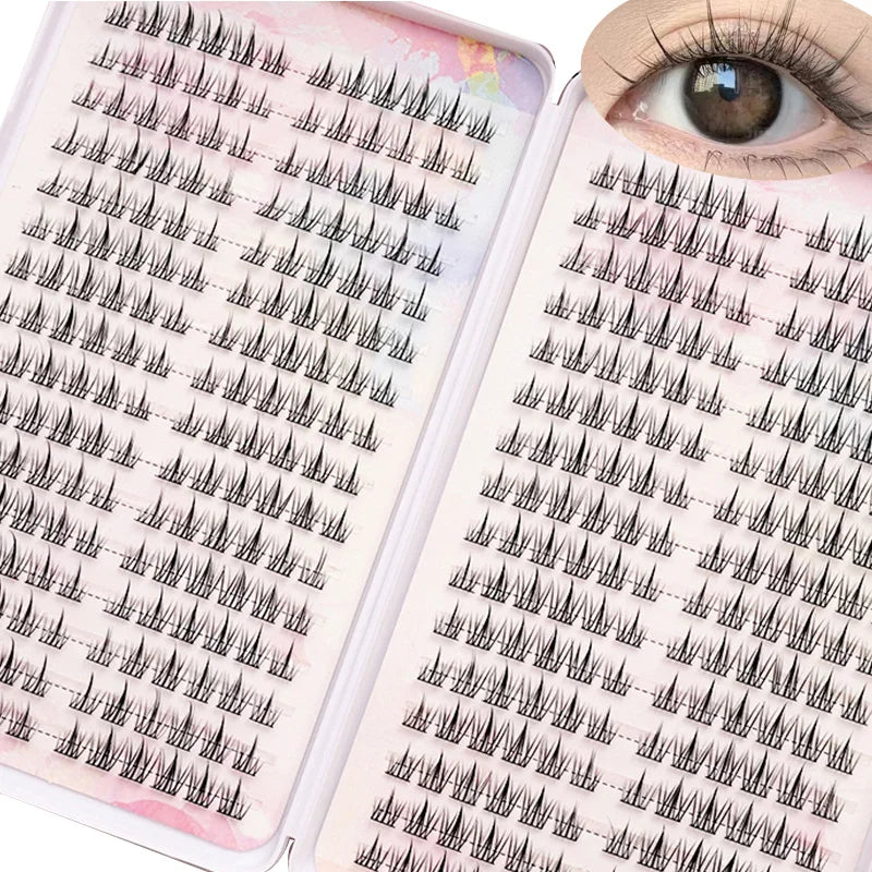 Large Capacity 384 pcs  False Eyelashes Extension Lash Cluster For Beauty