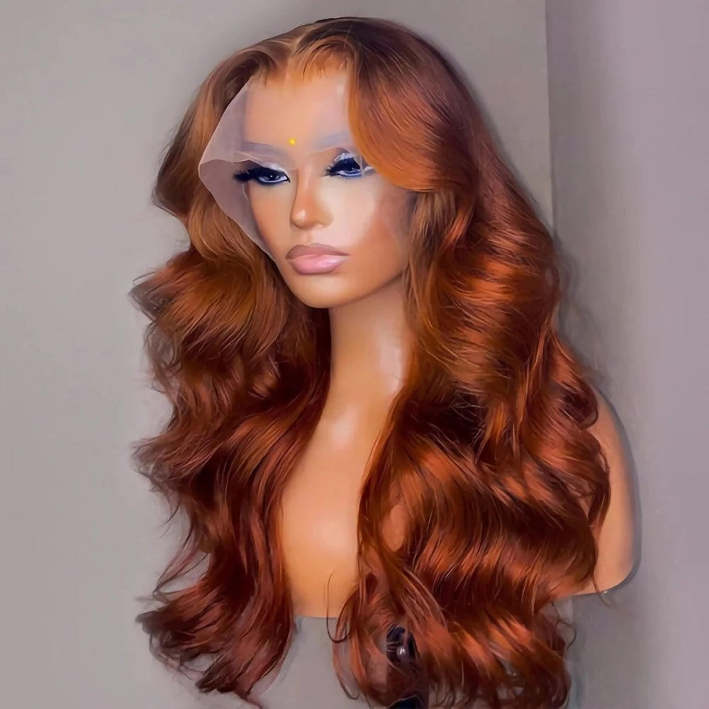 Radiant Reddish Brown Waves Wig