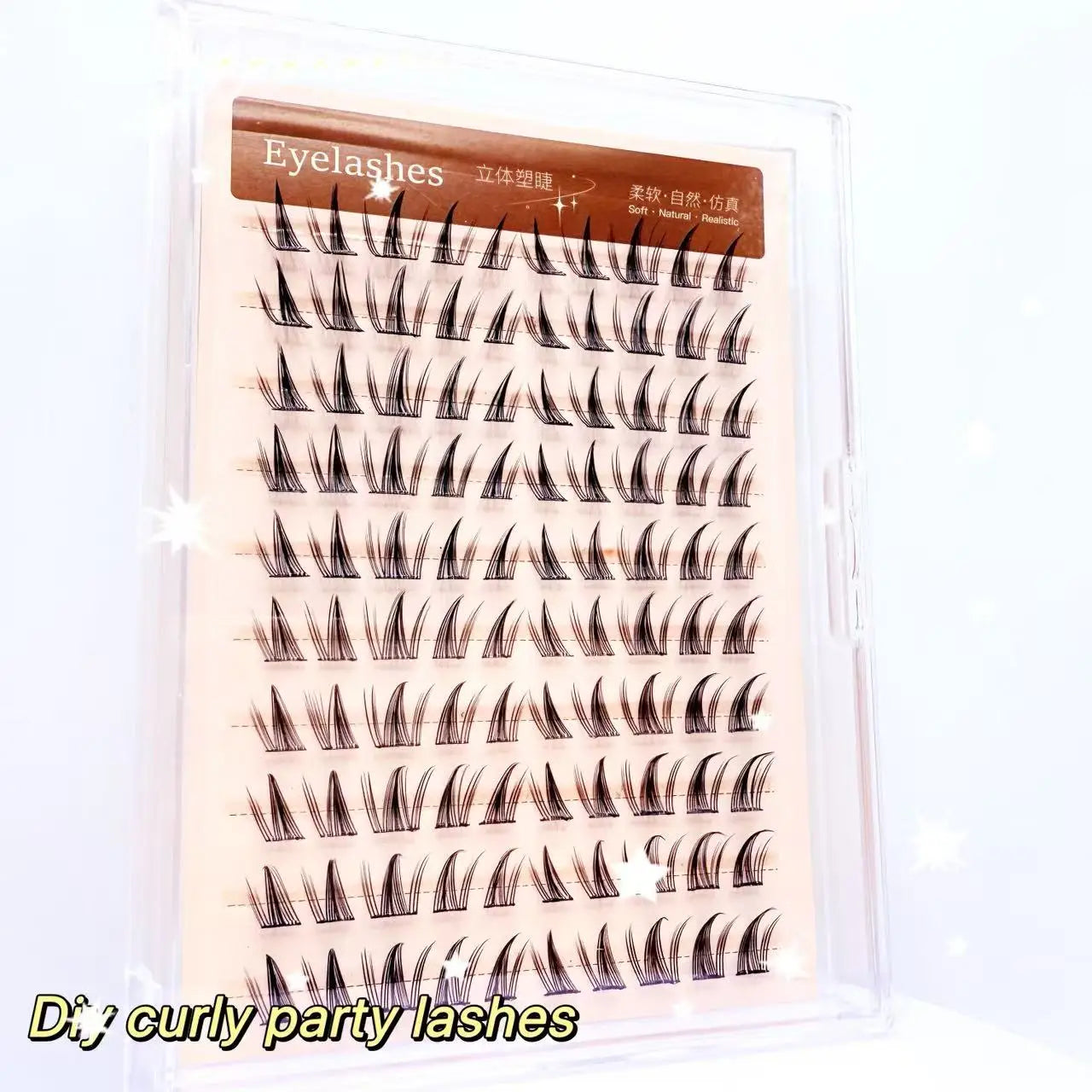 Beginner Friendly 10 Rows Glue-free Lash Cluster False Eyelashes for Parties and Photos