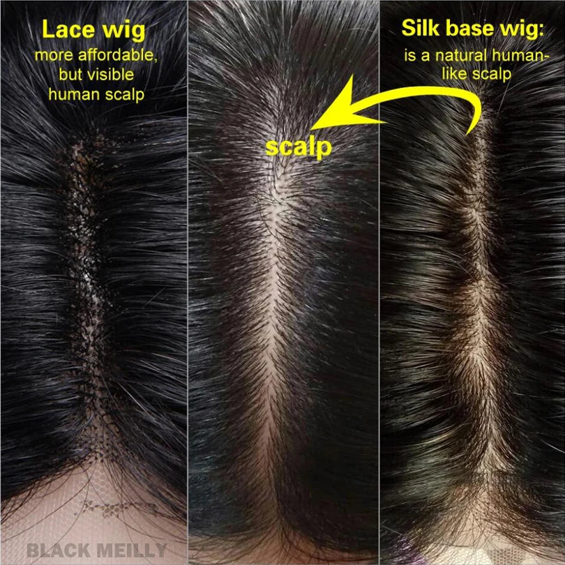 Silk Base Full Lace Wigs with Baby Hair Brazilian Sassy Curly Silk Top Full Lace Human Hair Wigs 16inch 180 Density For Women