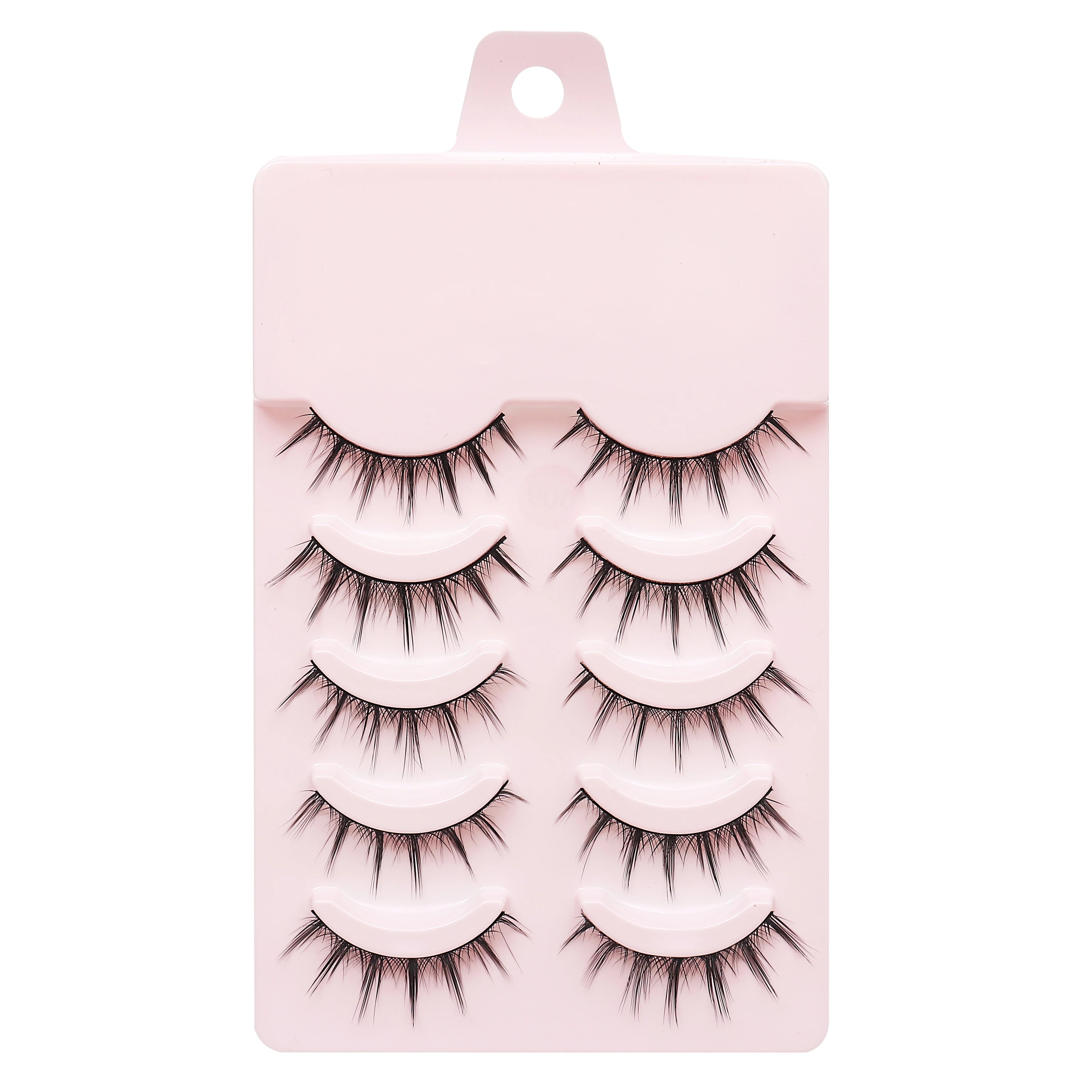 New 5 Pairs Manga Lashe Soft Natural Eyelashes Thick False Eyelashes Demon Eyelashes Daily Dating Makeup Eyelashes Lashes Wispy