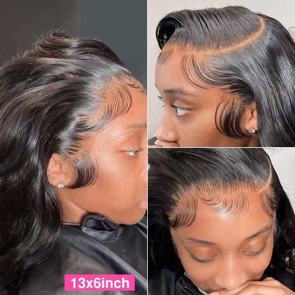 250% Density 30 Inch Body Wave 13x4 13x6 HD Lace Frontal Human Hair Wig For Women Burmese Glueless Front Wig Pre Pluck