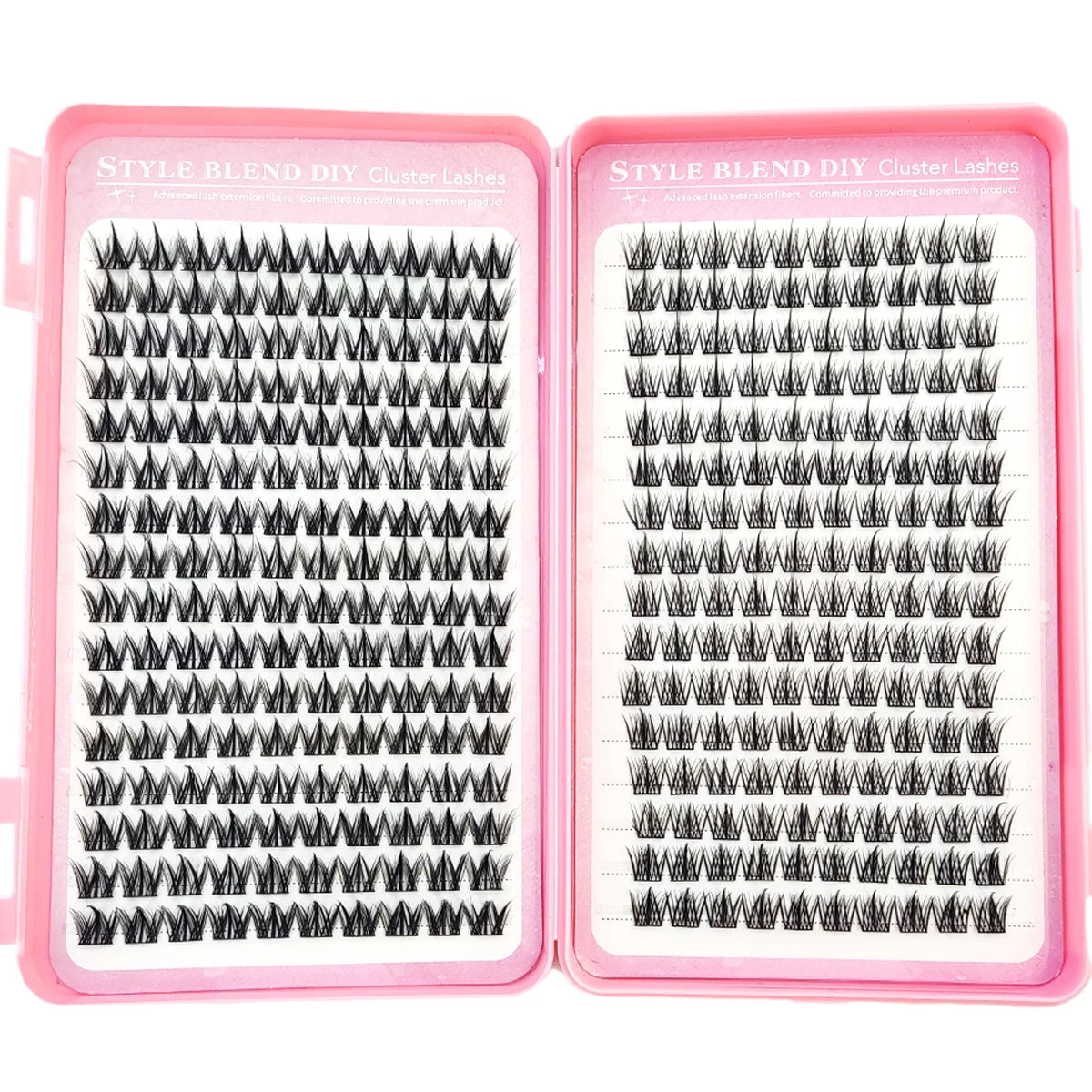 Sharp eyelash clusters dispersed comic style eyelash clusters extended unique pointed clusters anime single eyelashes