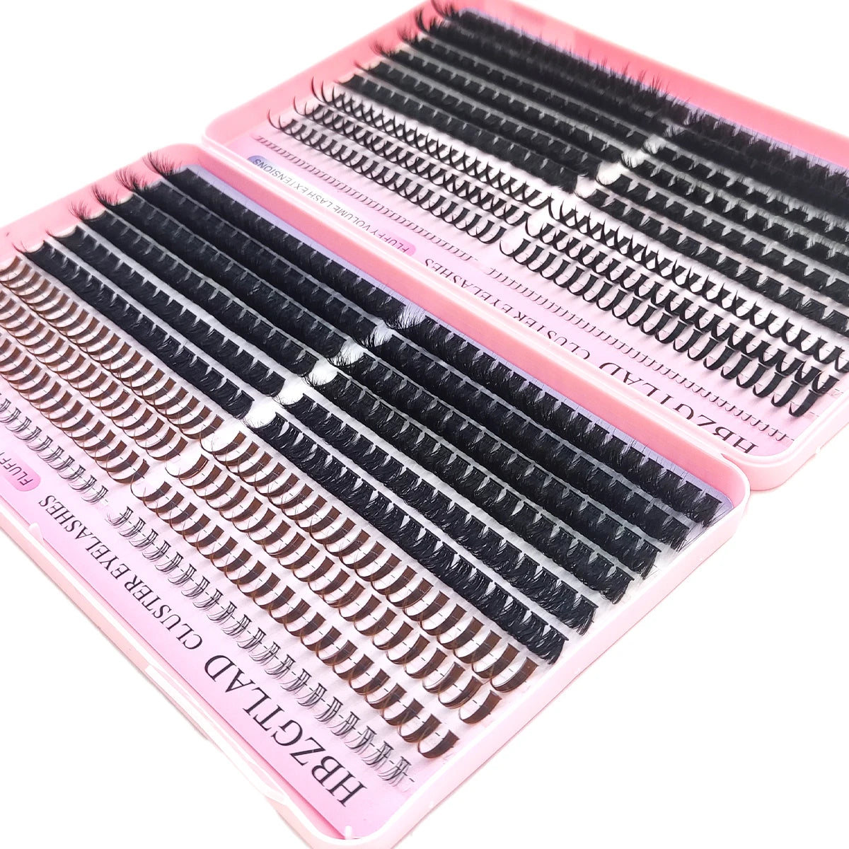 HBZGTLAD Lash Cluster Lash Book 80D-160D Bottom+Thorn Cluster Fairy Manga Lash Cluster Extended Lash Cluster with Spike eyelashe