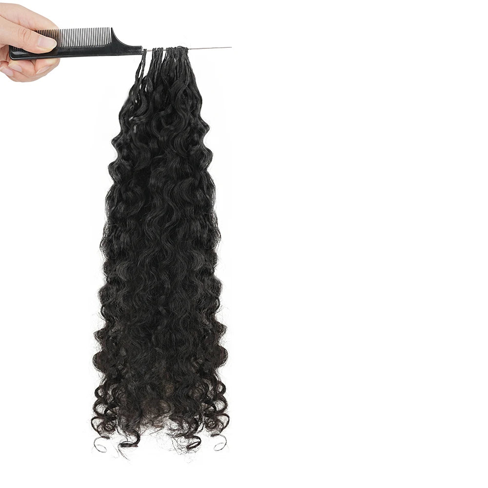 5 Pack Burmese Curly Crochet Hair Knotless Feather Pre-Separated Crochet Braids Light Weight Reusable Brazilian Hair Extension