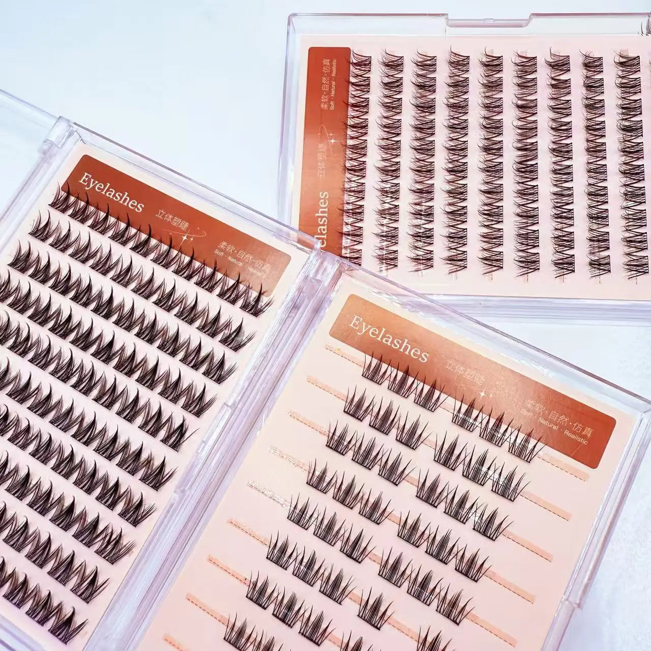 Beginner Friendly 10 Rows Glue-free Lash Cluster False Eyelashes for Parties and Photos