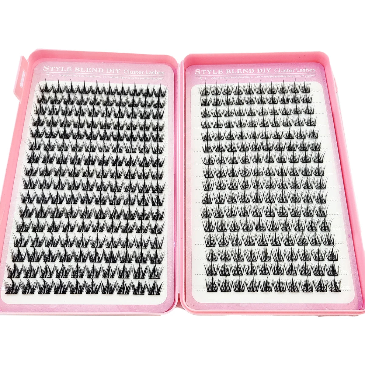 Sharp eyelash clusters dispersed comic style eyelash clusters extended unique pointed clusters anime single eyelashes