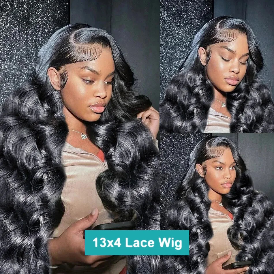 250% Density 30 Inch Body Wave 13x4 13x6 HD Lace Frontal Human Hair Wig For Women Burmese Glueless Front Wig Pre Pluck