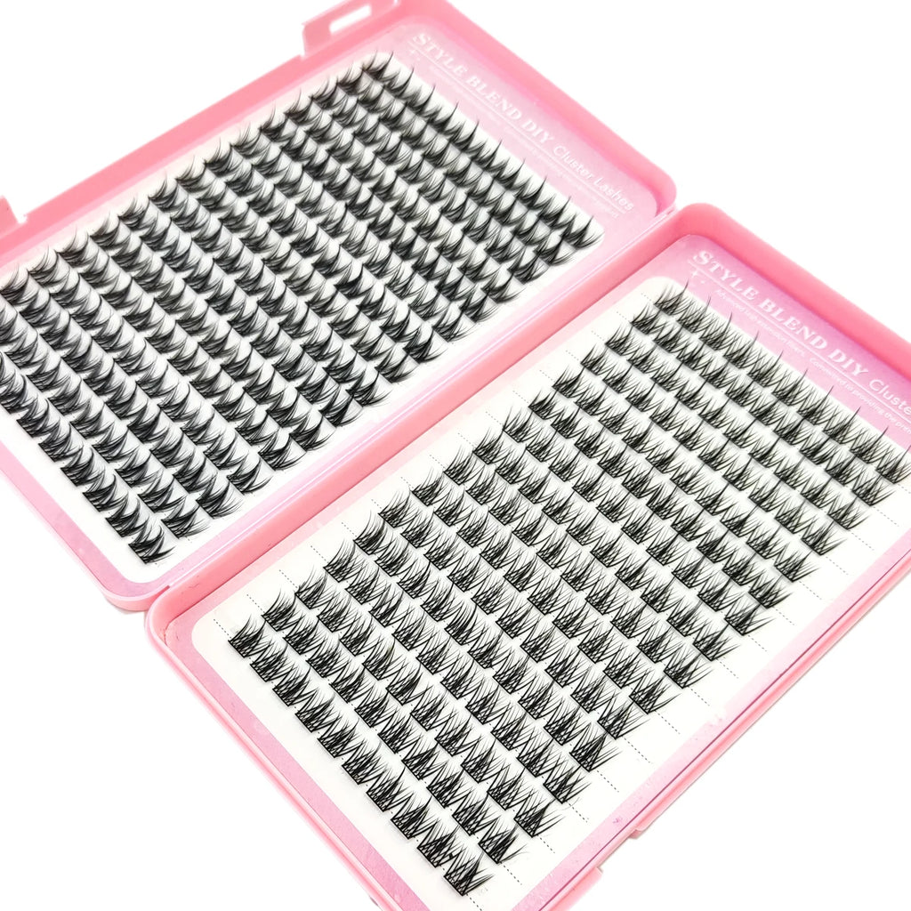 Sharp eyelash clusters dispersed comic style eyelash clusters extended unique pointed clusters anime single eyelashes