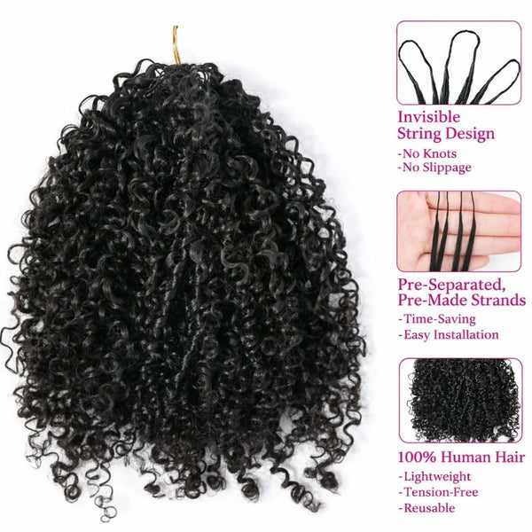 Effortless Spiral Curly Crochet Hair