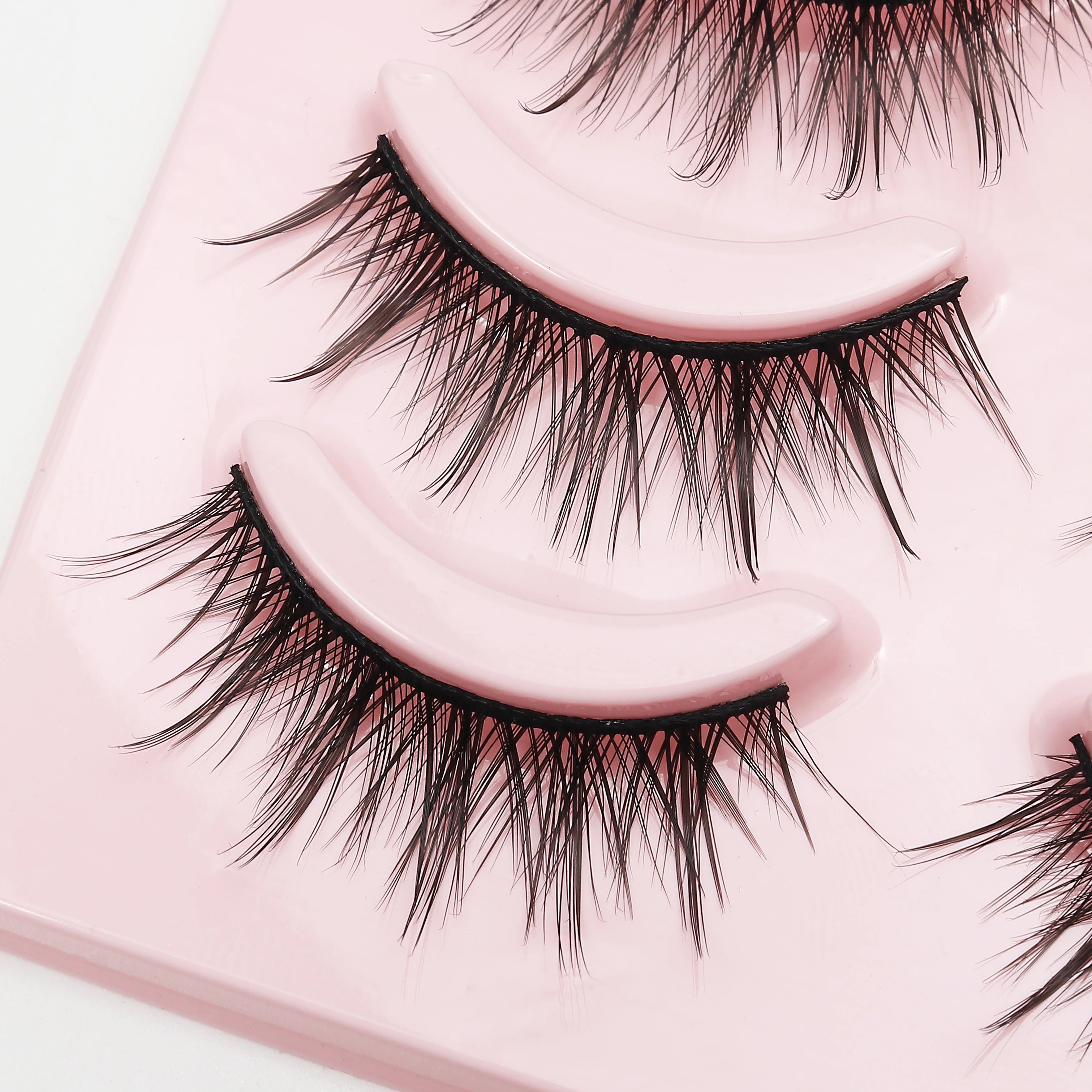 New 5 Pairs Manga Lashe Soft Natural Eyelashes Thick False Eyelashes Demon Eyelashes Daily Dating Makeup Eyelashes Lashes Wispy