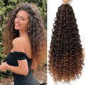 GoGo Curl Crochet Hair for Black Women Short Beach Curl Bohemian Crochet Braids Natural Black Deep Wave Synthetic Hair