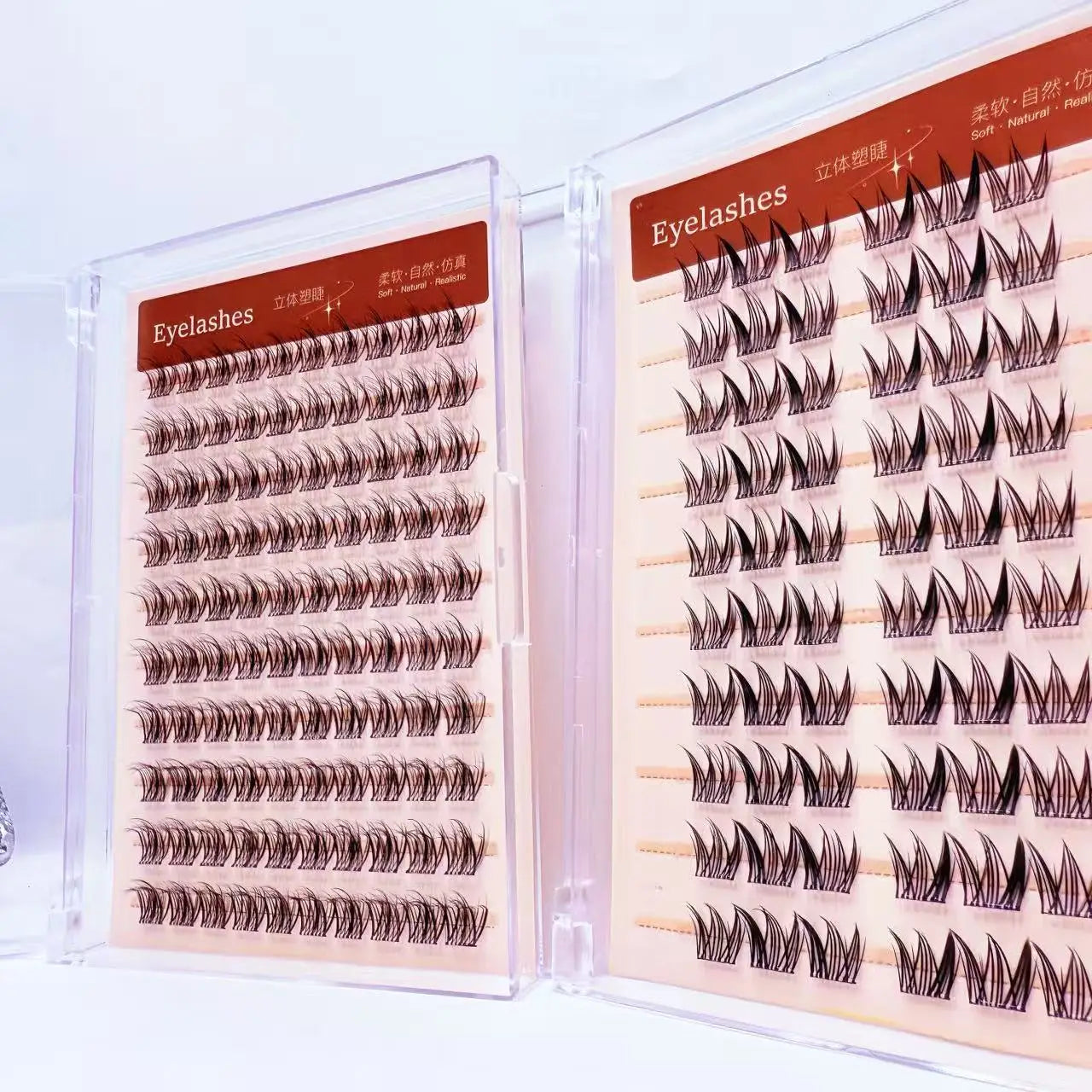 Beginner Friendly 10 Rows Glue-free Lash Cluster False Eyelashes for Parties and Photos