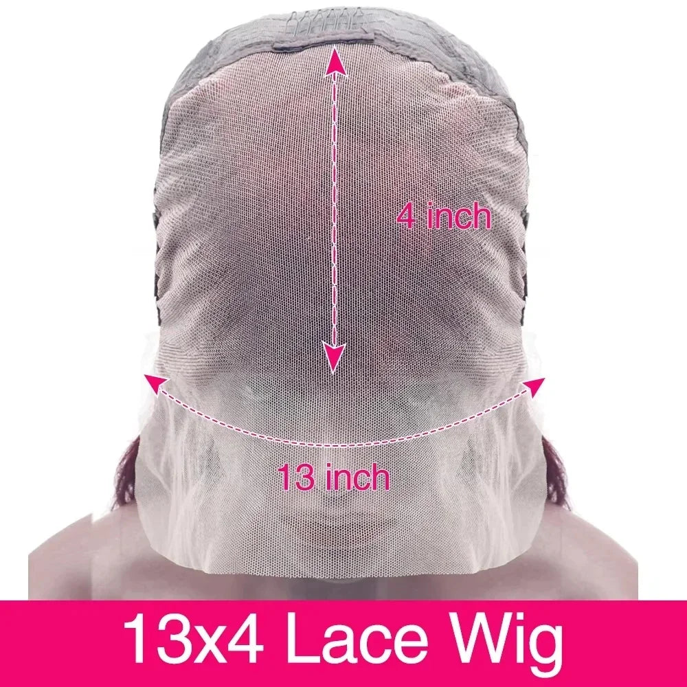 250 Density 99J Burgundy 13x4 Lace Frontal Human Hair Wigs Brazilian Colored 30 Inch Body Wave Lace Front Wigs Human Hair