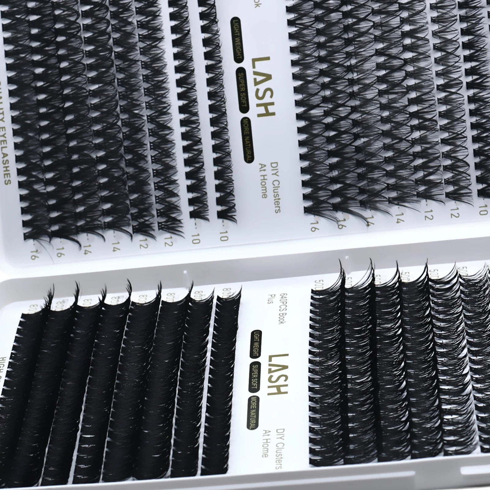 Lash Clusters DIY Eyelash Extensions Mix D Curl Individual Lashes Natural Look Soft Lightweight Cluster Lashes