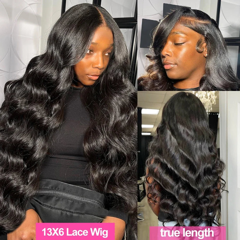 250% Density 30 Inch Body Wave 13x4 13x6 HD Lace Frontal Human Hair Wig For Women Burmese Glueless Front Wig Pre Pluck