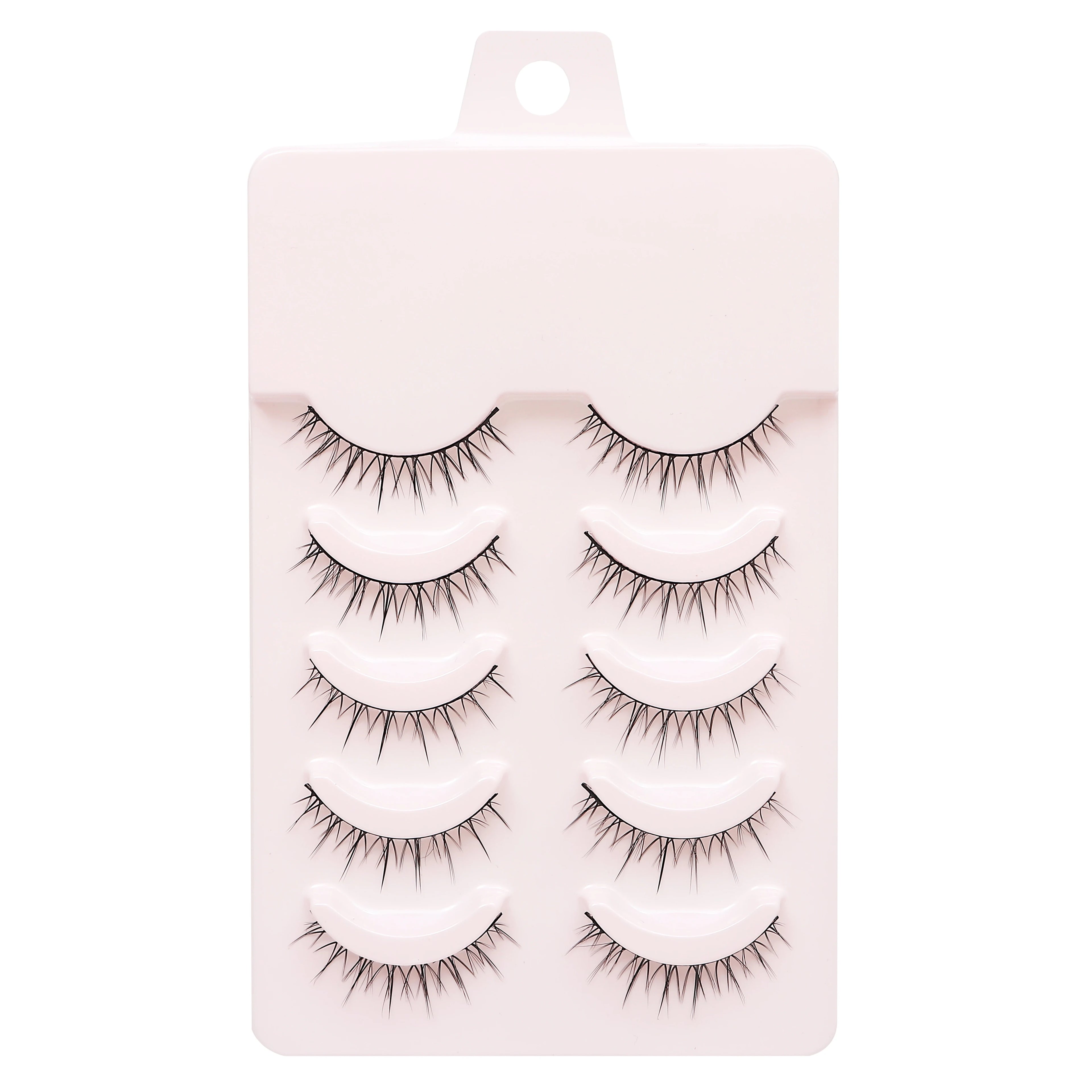 New 5 Pairs Manga Lashe Soft Natural Eyelashes Thick False Eyelashes Demon Eyelashes Daily Dating Makeup Eyelashes Lashes Wispy