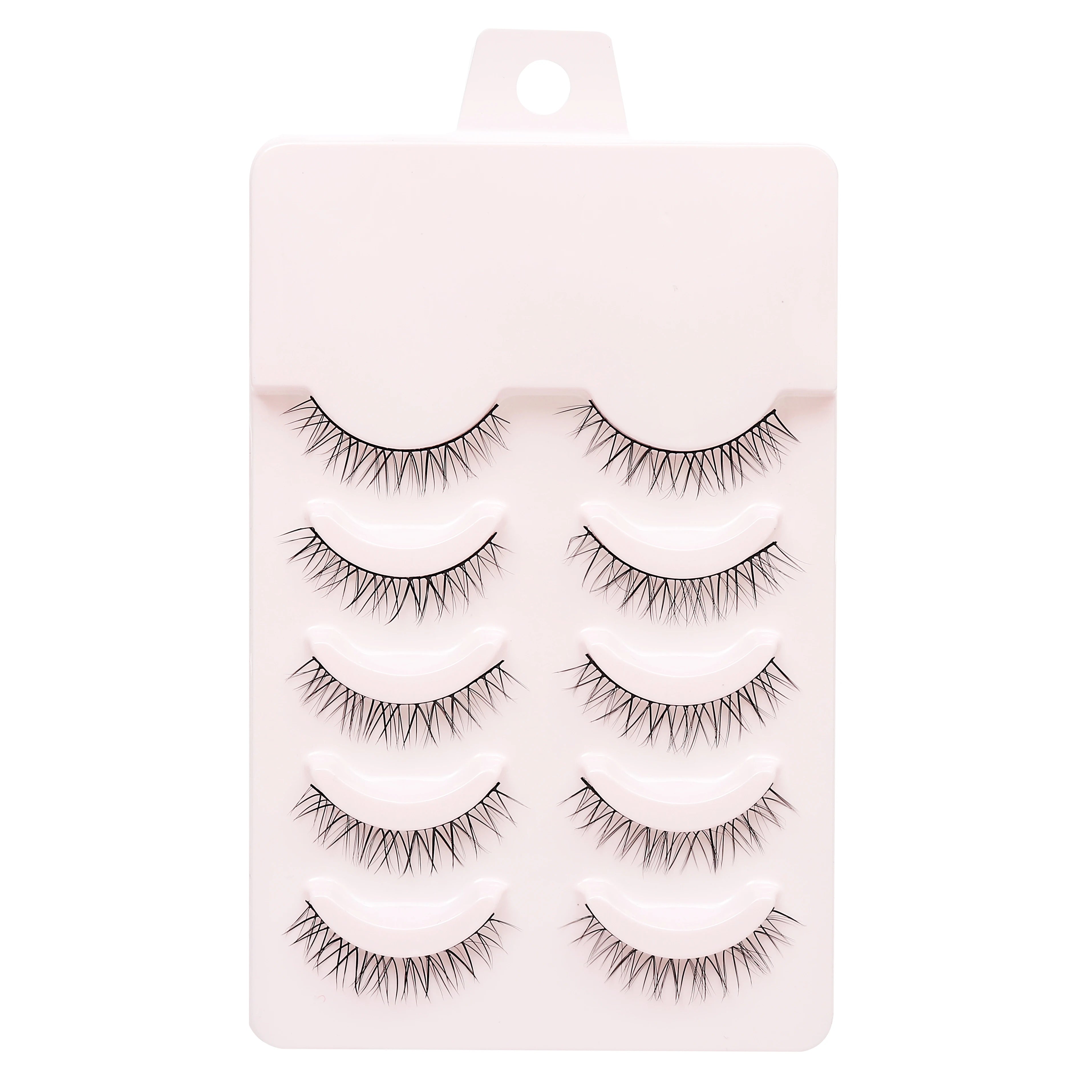 New 5 Pairs Manga Lashe Soft Natural Eyelashes Thick False Eyelashes Demon Eyelashes Daily Dating Makeup Eyelashes Lashes Wispy