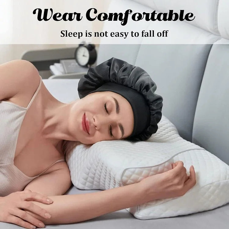 Silk Hat Satin Hat Bonnets for Women Hair Bonnet for Sleeping Hair Night To Sleep Bonnets Silk YM01