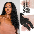 5 Pack Burmese Curly Crochet Hair Knotless Feather Pre-Separated Crochet Braids Light Weight Reusable Brazilian Hair Extension